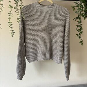 Gray Cable knit sweater